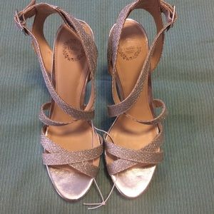 I.Miller Sena Silver Heels Size 10
